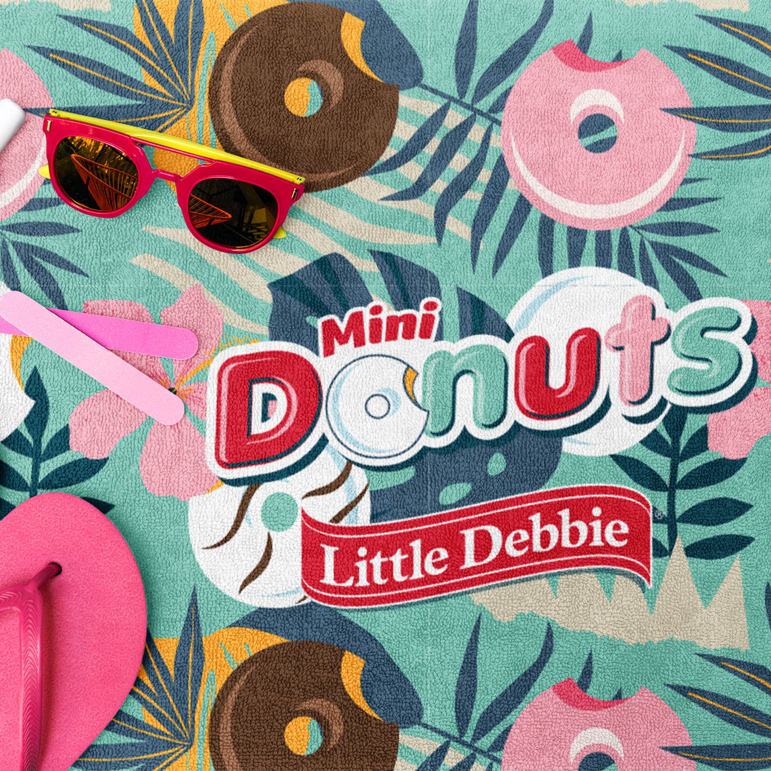 Mini Donuts Beach Towel