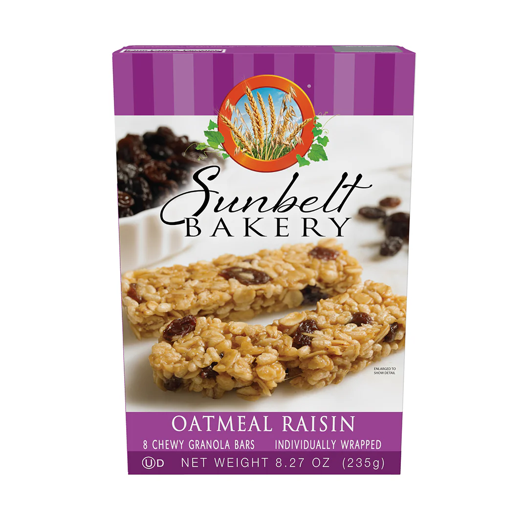 Oatmeal Raisin Chewy Granola Bars