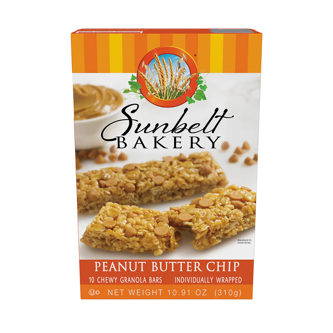 Peanut Butter Chip Chewy Granola Bars
